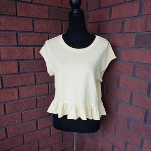 NWT Altar'd State SS Top, Yellow, Women's size L
